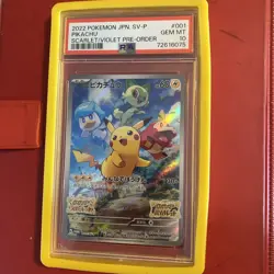 Pikachu - 001/SV-P 001/SV-P Sv-P Promotional Cards Holo (Japanese) - Image 1