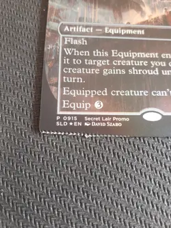 Silver Shroud Costume Foil 915 MTG Secret Lair Magic Miscut Crinkled - Image 2