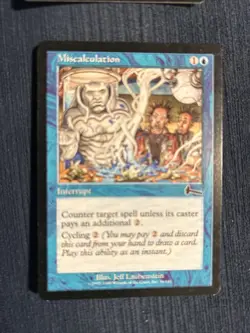 Magic the Gathering -4x Miscalculation - Urza’s Legacy - Image 3