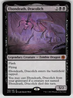 Ebondeath, Dracolich Normal M Adventures in the Forgotten Realms 100 NM - Image 1