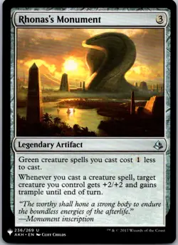 Rhonas's Monument The List Reprints NM Normal - Image 1