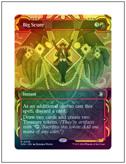 1x Big Score, Foil, Secrets of Strixhaven Mystical Archive, MTG NM - Image 1