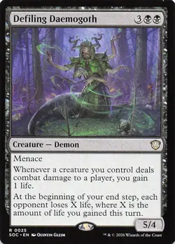 Defiling Daemogoth R Commander: Secrets of Strixhaven 25 NM - Image 1