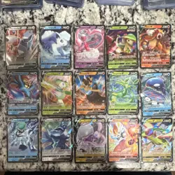 Pokemon TCG Foil V 15 Card Lot Duraludon Alolan Vulpix Enamorus Breloom Entei - Image 1