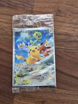 Pokemon Pikachu SVP #027 Pokemon Center Stamped Scarlet & Violet Promo - SEALED - Image 1