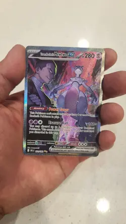 The Pokemon Company Team Rocket's Mewtwo ex 231/182 Destined Rivals Holo EX Rare - Image 1