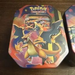 Brand New - Pokemon TCG Mega Charizard EX Tin Set X & Y (2 Tins) Factory Sealed - Image 2