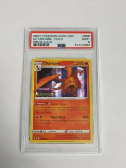Pokemon Vivid Voltage Charizard Prerelease SWSH066 PSA 9 - Image 1