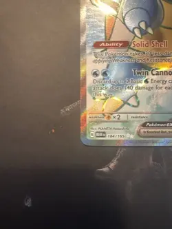 Blastoise ex 184/165 Scarlet & Violet 151 Full Art Holo NM Pokemon - Image 2