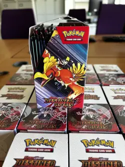 Pokemon Destined Rivals Half Booster Box Unsealed 18 Packs UNTOUCHED - Image 2