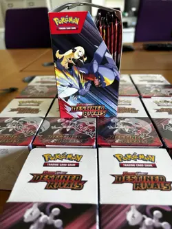 Pokemon Destined Rivals Half Booster Box Unsealed 18 Packs UNTOUCHED - Image 4