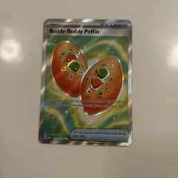 Pokemon TCG Buddy-Buddy Poffin 167/132 Me01: Mega Evolution Holo NM - Image 1