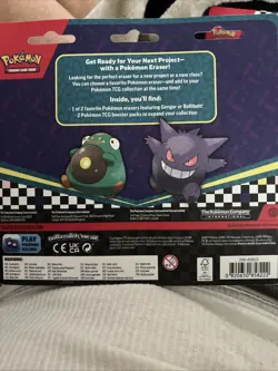 Pokemon TCG: 2024 Back to School Gengar Eraser Blister Pack – Sealed - Image 3
