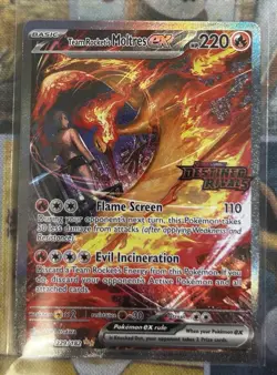 Pokemon Team Rocket's Moltres ex - Destined Rivals Stamped Promo 229/182 - Image 1
