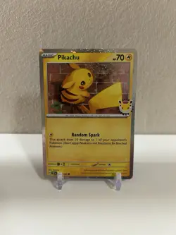Pokemon 30th Anniversary Promo Pikachu 051/162 Holo Stamped NM - Image 1