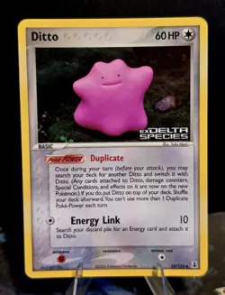 Ditto Reverse Stamped 35/113 EX Delta Species Pokemon Yuka Morii MP - Image 1