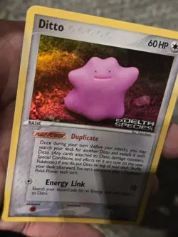 Ditto Reverse Stamped 35/113 EX Delta Species Pokemon Yuka Morii MP - Image 3