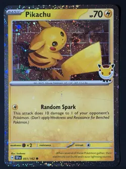 SWIRL Pikachu 051 /162 Stamped 2026 Pokemon Day 30th Anniversary Promo NM - Image 4