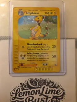 Ampharos H01/H32 Aquapolis Holo Rare Pokemon TCG - Image 1