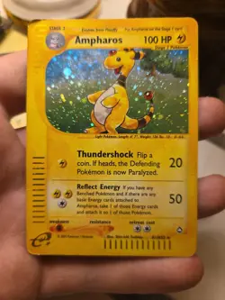 Ampharos H01/H32 Aquapolis Holo Rare Pokemon TCG - Image 2