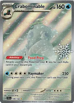 Pokemon TCG Crabominable Holiday Calendar 149/142 Holo NM - Image 1