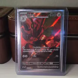 Pokemon TCG Scizor Illustration Rare Holo 205/197 SV03 Obsidian Flames 140 HP - Image 1