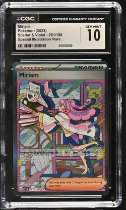 2023 Pokemon Scarlet & Violet Miriam SIR 251/198 - CGC 10 Gem Mint - Image 1