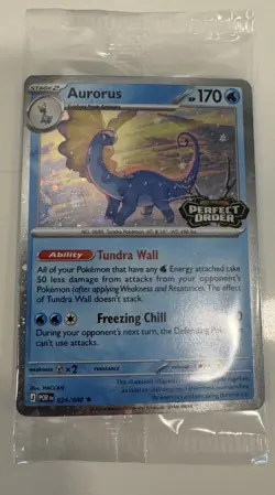 Aurorus 024/088 - Cosmo Holo - Pokemon Perfect Order promo (sealed) - Image 1