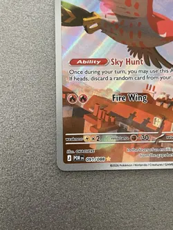 Talonflame 091/088 Illustration Rare Pokemon TCG Perfect Order NM Pack Fresh - Image 4