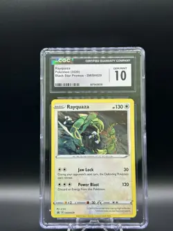 Rayquaza CGC 10 SWSH029 SWSH Black Star Promo Holo - English Pokemon TCG - Image 1