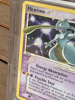 Pokemon Mewtwo Gold Star 103/110 Ex Holon Phantoms ENG BGS 8 Swirl ! 🌀 No PSA - Image 3
