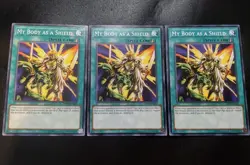 3x My Body As A Shield OP10-EN021 Common Yugioh Card Playset LP - Image 1