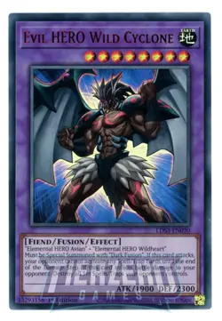 Yugioh Evil HERO Wild Cyclone LDS3-EN030 Red Ultra Rare 1st Edition Near Mint - Image 1