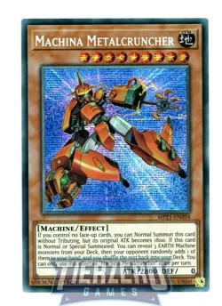 Yugioh Machina Metalcruncher MP21-EN094 Secret Rare 1st Edition - Image 1