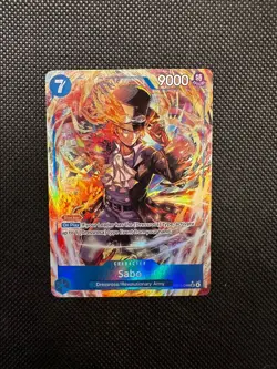 Bandai One Piece Card Game OP15 Holo Character Sabo Monkey D. Luffy 3 Cards - Image 1