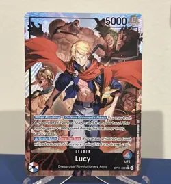 One Piece OP15-002 Lucy Alt Art Leader Adventure on KAMI's Island NM - Image 1