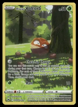 Pokemon Cards Hisuian Voltorb GG01/GG70 Crown Zenith Galarian Gallery Holo NM - Image 1