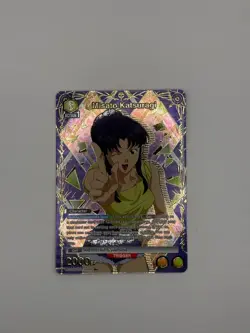 Union Arena Evangelion UE15BT 2 Card Lot Misato Katsuragi R* & Spear of Gaius NM - Image 1