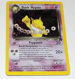 *******READ****UNUSED UNPLAYED VF-NM 1999-2000 POKEMON HOLO CARD DARK HYPNO 9/82 - Image 1