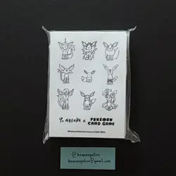 Pokemon Center Japan YU NAGABA x Pokemon Eevee Card Sleeves 64 COUNT ~ US SELLER - Image 1