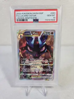 PSA 10 Lucario VSTAR SWSH291 Sword & Shield Black Star Promo Pokemon Card - Image 1