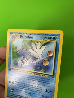 Poliwhirl 44/75 1st Edition Neo Discovery Pokemon Card LP+ - Image 4