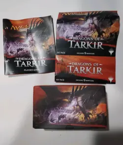 Magic the Gathering Dragons of Tarkir Fat Pack Opened Box With Cards 2015 RARE - Image 2