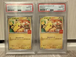 PSA 10 Pikachu 020/M-P Sequential Set McDonald's Happy Set Promo Pokemon Card - Image 1