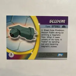 Beldum Pokemon Advanced Challenge Topps TCG Card 2004 #7 - Image 2