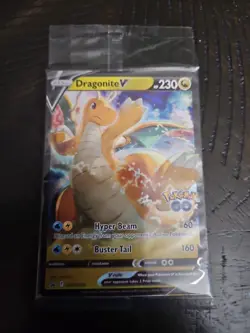 Pokemon TCG Dragonite v Sealed Black Star Promo Holo SWSH235 - Image 1