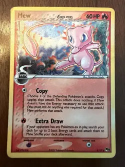 Mew - Inverted Back Error Holo -3/17 Delta Species Pop Series 5 - Pokemon TCG MP - Image 1