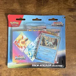 Pokemon TCG Scarlet & Violet Prismatic Evolutions Glaceon Promo Stickers - Image 2