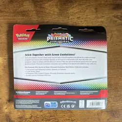 Pokemon TCG Scarlet & Violet Prismatic Evolutions Glaceon Promo Stickers - Image 3