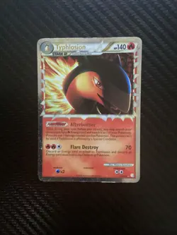 2010 Pokemon, HeartGold SoulSilver, #110/123 Typhlosion, Prime, Holo Ultra MP - Image 1